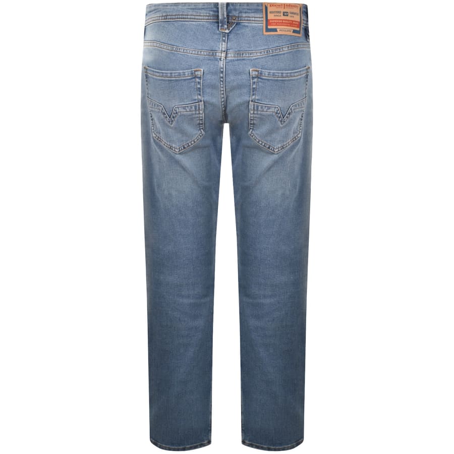 Image number 3 for Diesel 1985 Larkee Regular Fit Jeans Light Blue