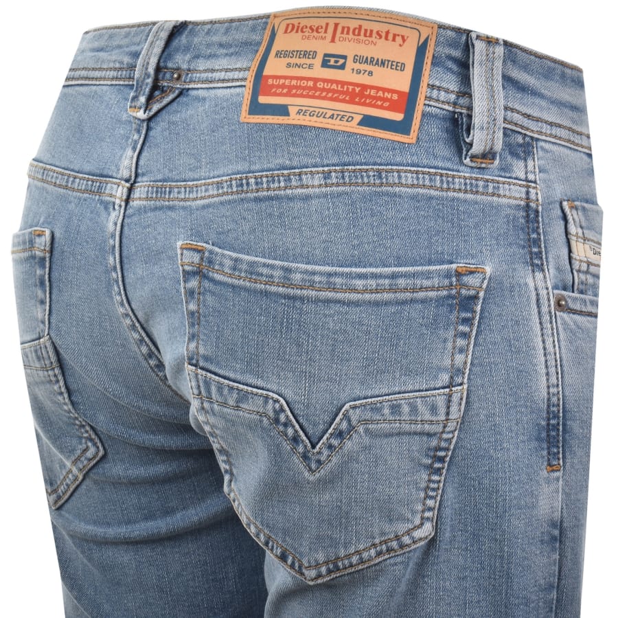 Image number 4 for Diesel 1985 Larkee Regular Fit Jeans Light Blue