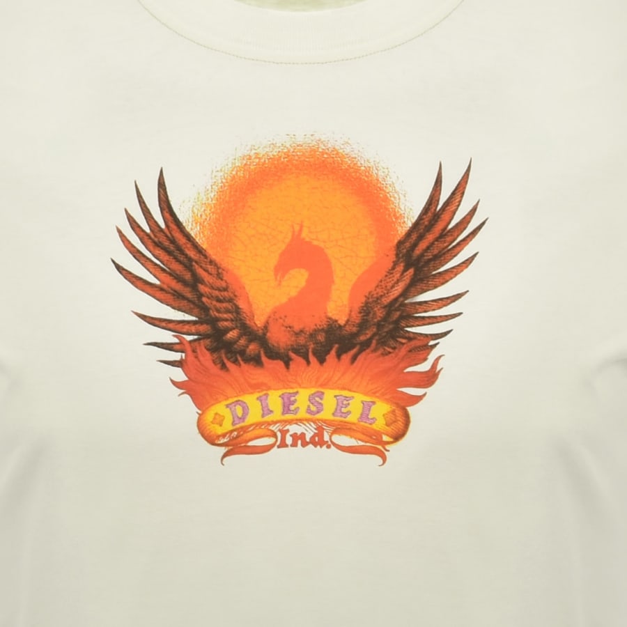 Image number 3 for Diesel T Adjust AA1 T Shirt Cream