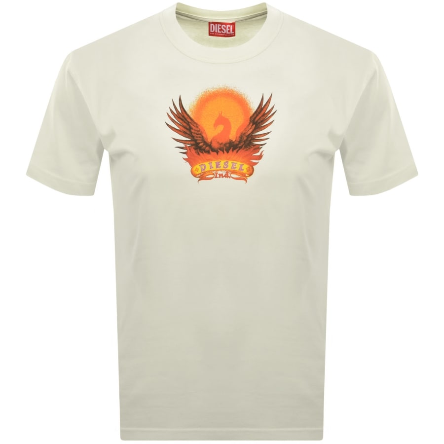 Image number 1 for Diesel T Adjust AA1 T Shirt Cream