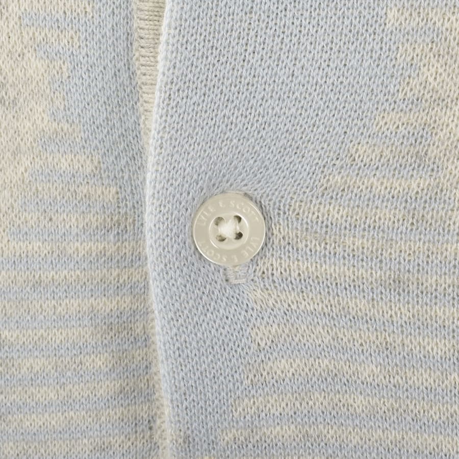 Image number 4 for Lyle And Scott Argyle Knit Polo Grey