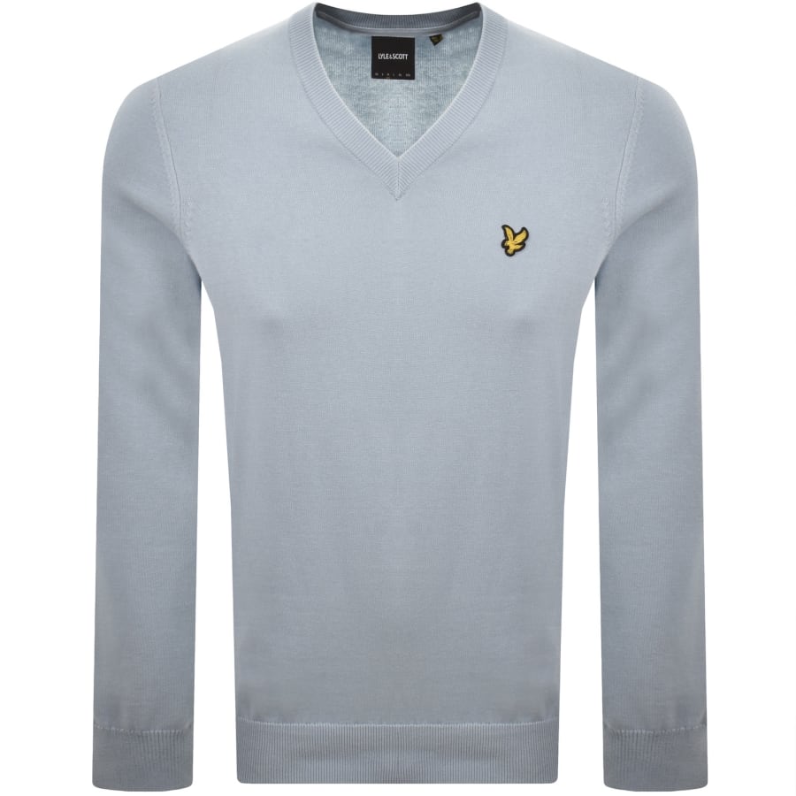 Image number 1 for Lyle And Scott Knitted Jumper Blue