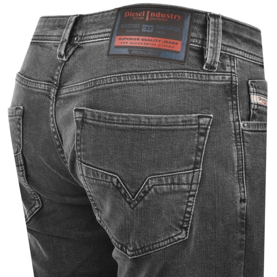 Image number 4 for Diesel 1985 Larkee Regular Fit Jeans Mid Grey