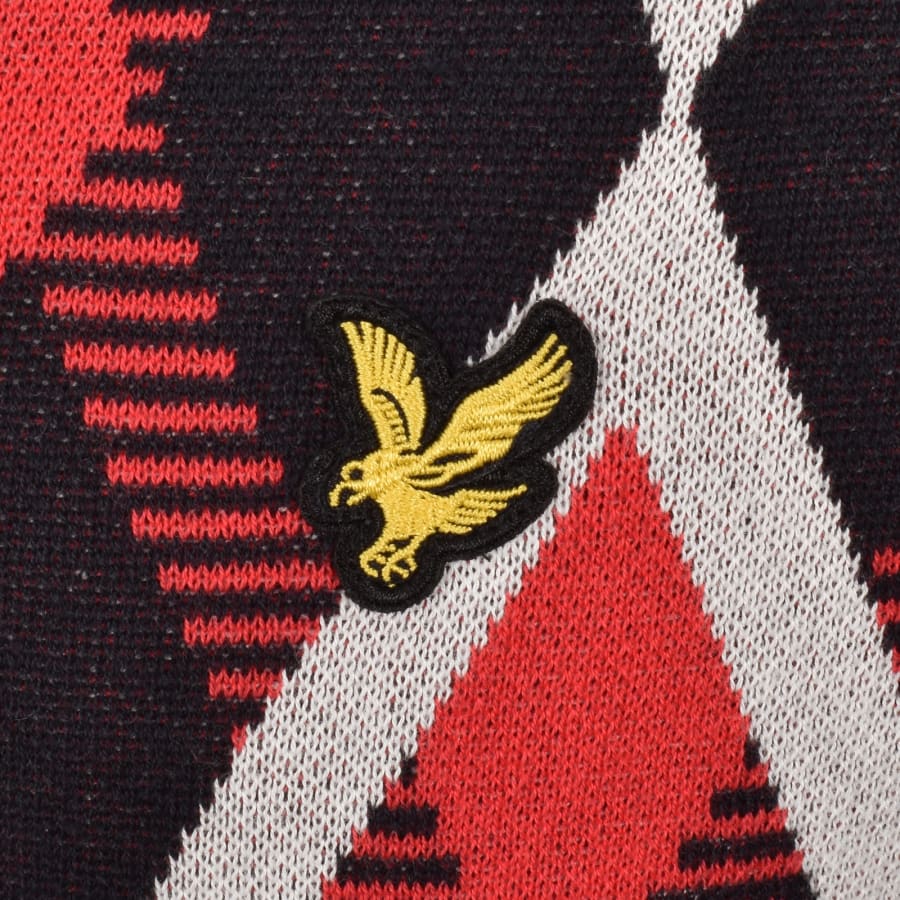 Image number 3 for Lyle And Scott Argyle Knitted Jumper Navy