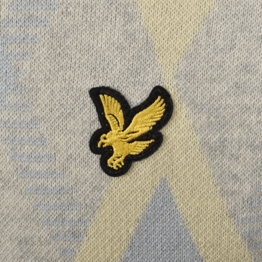 Image number 3 for Lyle And Scott Argyle Knitted Jumper Grey