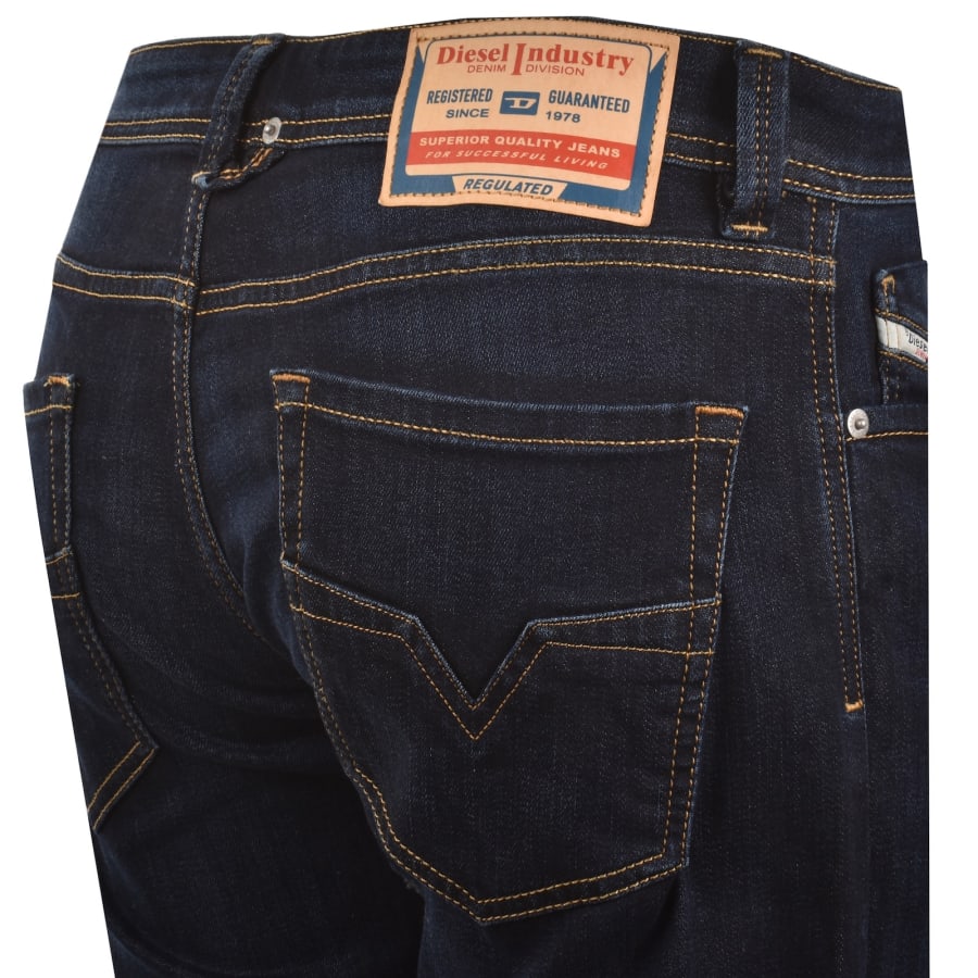 Image number 4 for Diesel 1985 Larkee Regular Fit Jeans Dark Blue