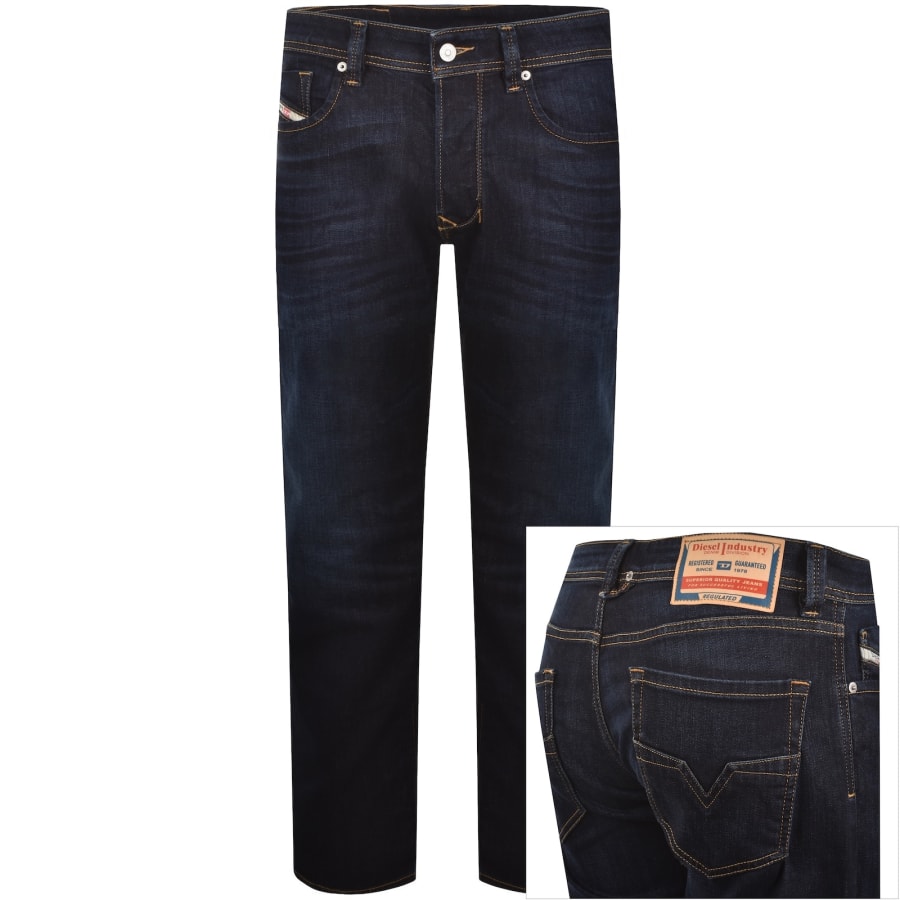 Image number 1 for Diesel 1985 Larkee Regular Fit Jeans Dark Blue