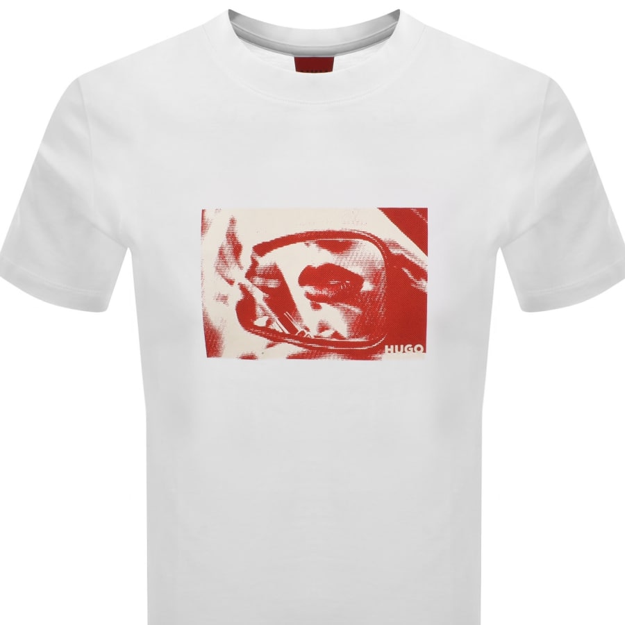 Image number 2 for HUGO Dirom T Shirt White