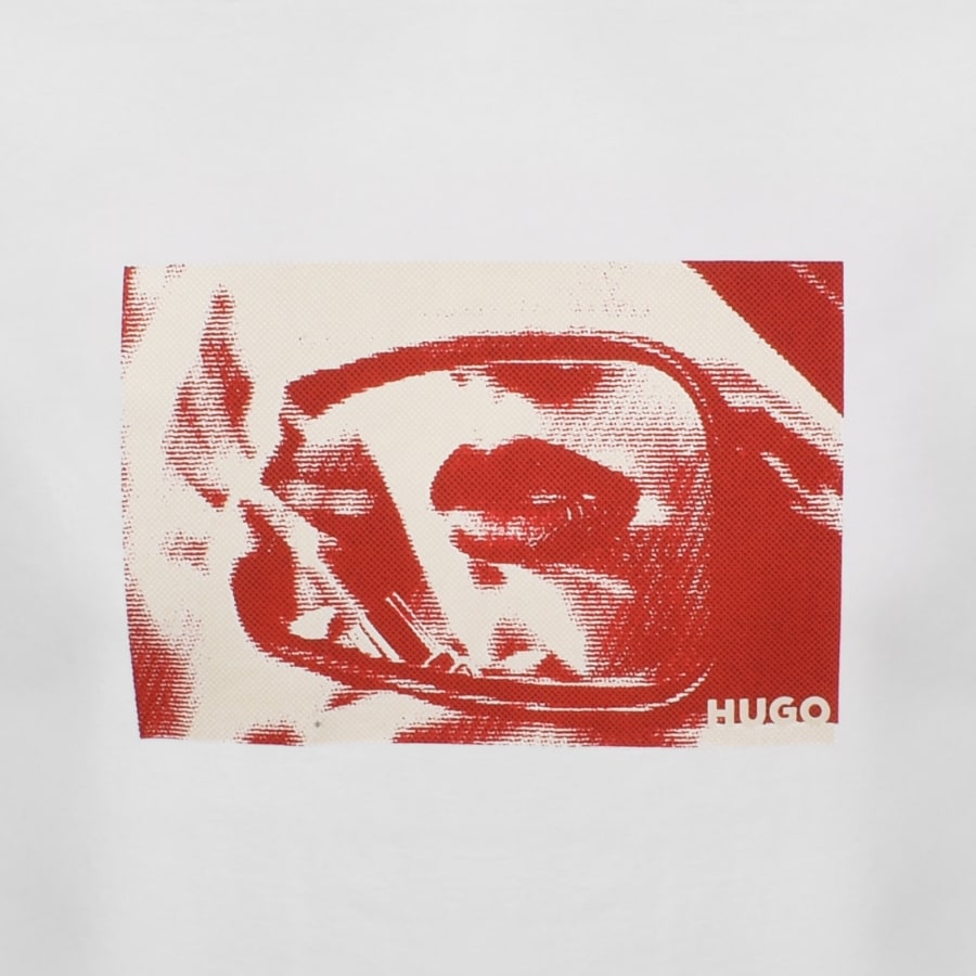 Image number 3 for HUGO Dirom T Shirt White