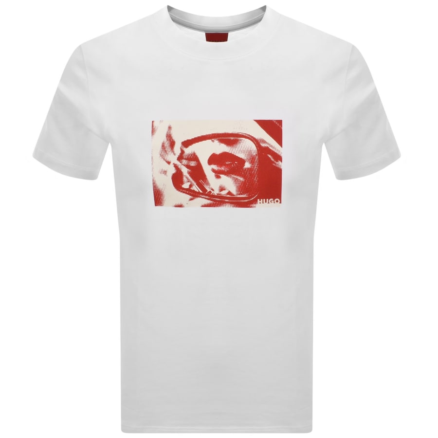 Image number 1 for HUGO Dirom T Shirt White