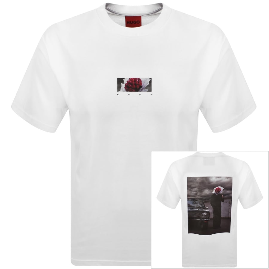Image number 1 for HUGO Dakhil T Shirt White
