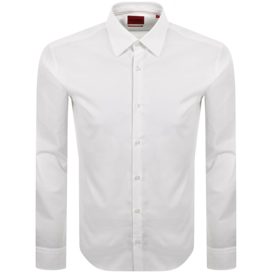 Image number 1 for HUGO Valerio Long Sleeve Shirt White