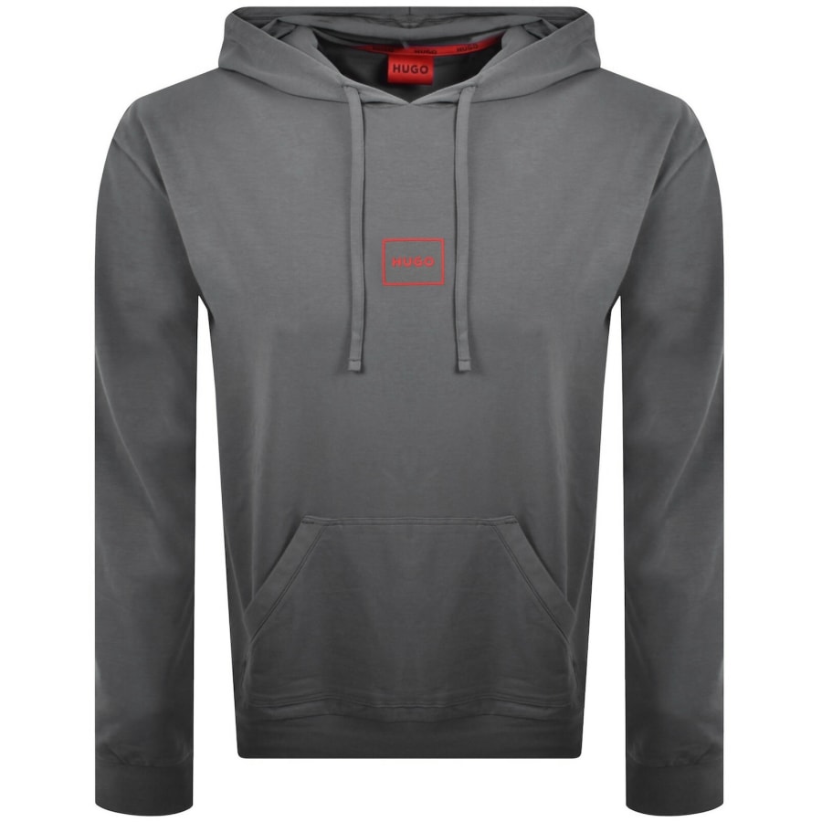 Image number 1 for HUGO Laze Hoodie Grey