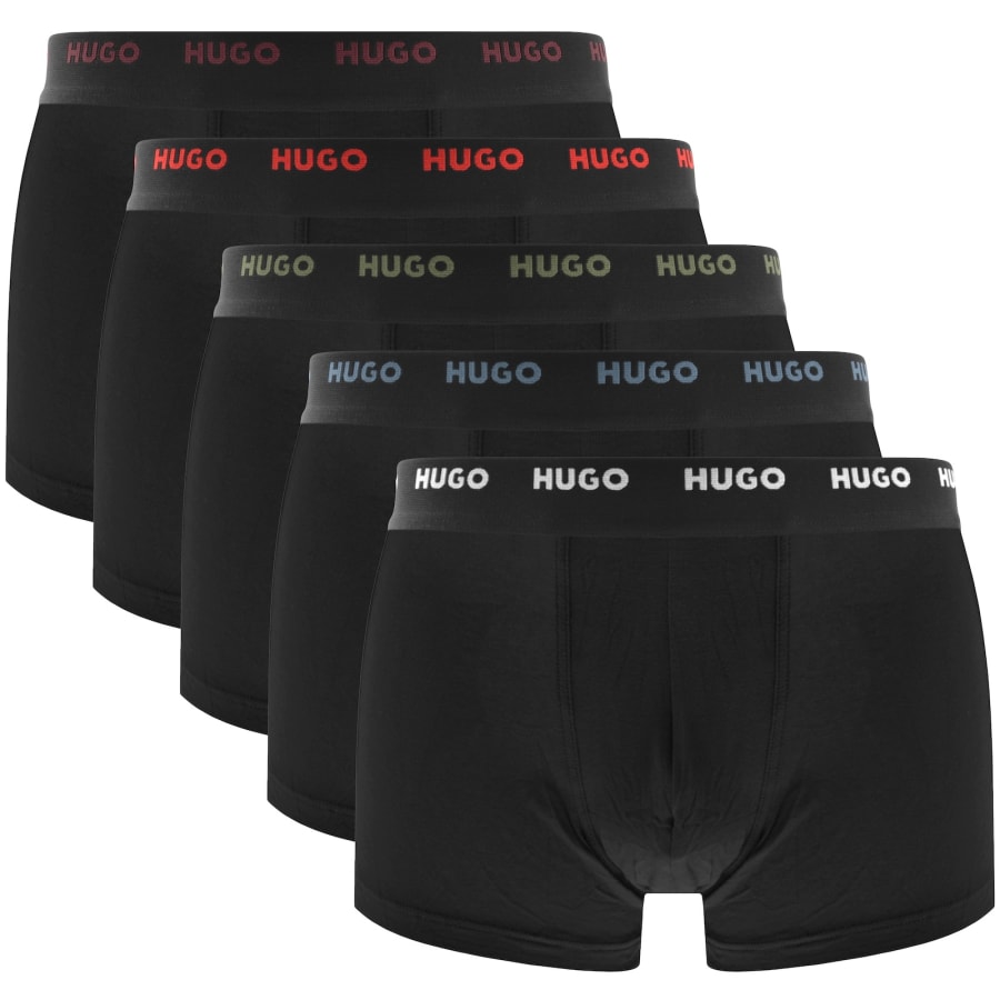Image number 1 for HUGO 5 Pack Trunks Black