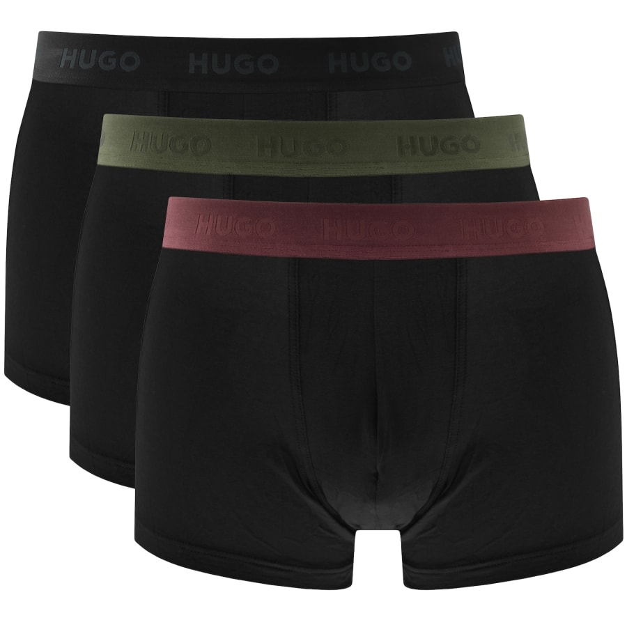 Image number 1 for HUGO 3 Pack Trunks Black