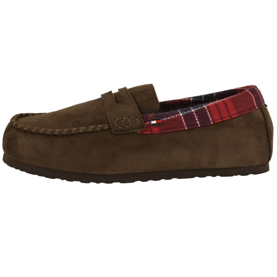 Image number 2 for Tommy Hilfiger Driver House Shoes Brown