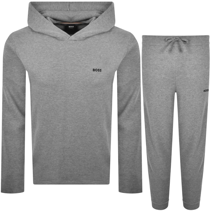 Image number 1 for BOSS Waffle Tracksuit Grey