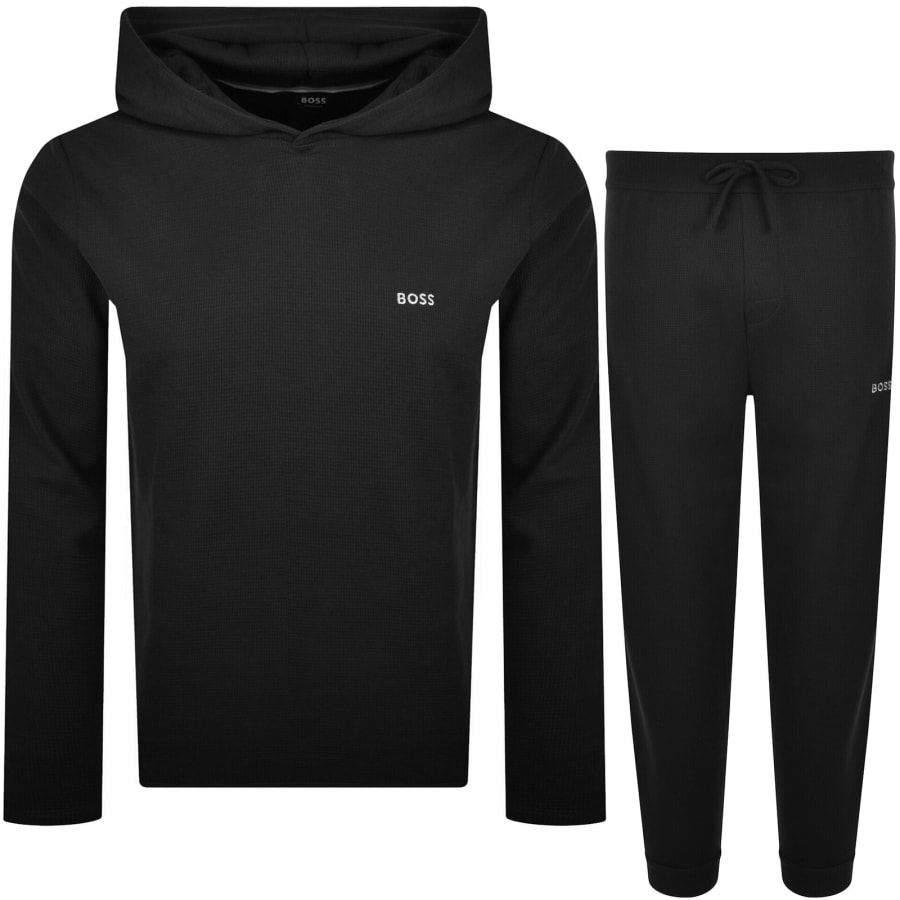 Image number 1 for BOSS Waffle Tracksuit Black