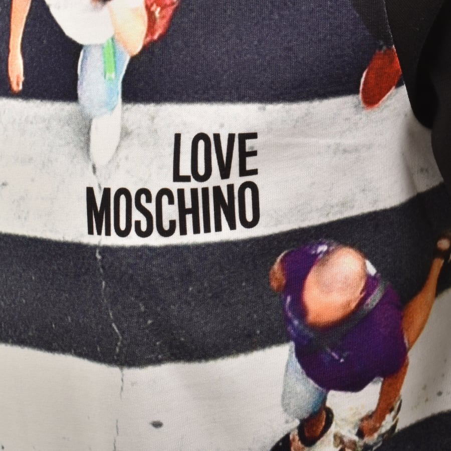 Image number 3 for Moschino Graphic T Shirt Black