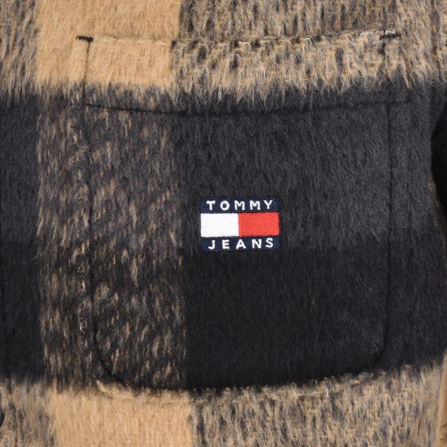 Image number 3 for Tommy Jeans Brushed Overshirt Black