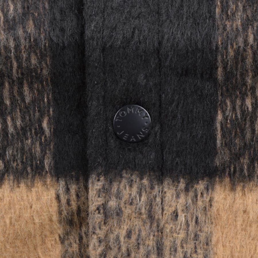 Image number 4 for Tommy Jeans Brushed Overshirt Black