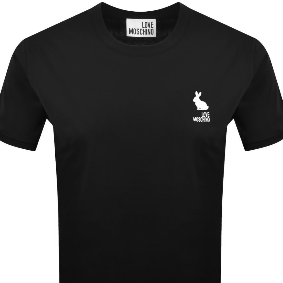 Image number 2 for Moschino Embroidered Logo T Shirt Black