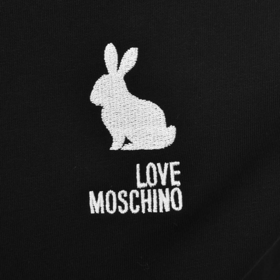 Image number 3 for Moschino Embroidered Logo T Shirt Black