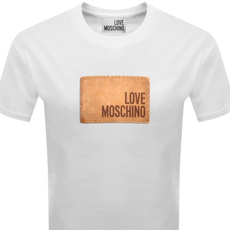 Image number 2 for Moschino Graphic T Shirt White