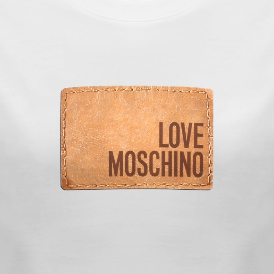 Image number 3 for Moschino Graphic T Shirt White
