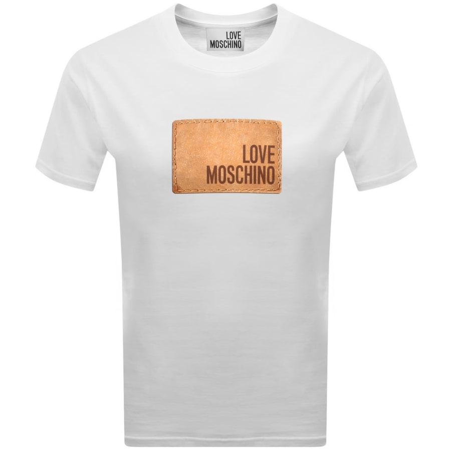 Image number 1 for Moschino Graphic T Shirt White