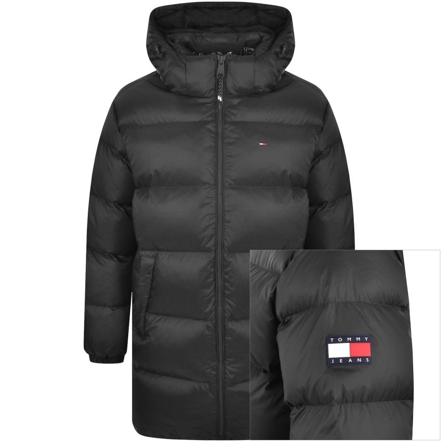 Image number 1 for Tommy Jeans Down Parka Jacket Black