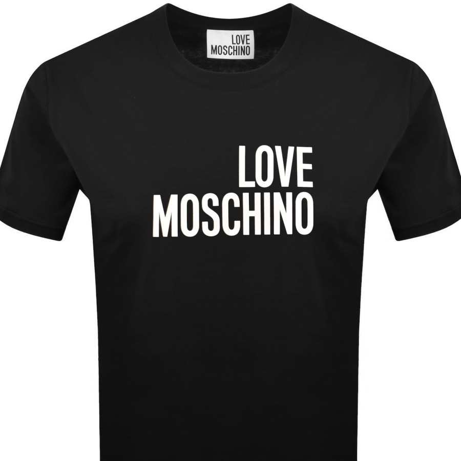 Image number 2 for Moschino Graphic T Shirt Black