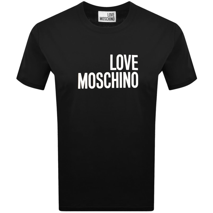 Image number 1 for Moschino Graphic T Shirt Black