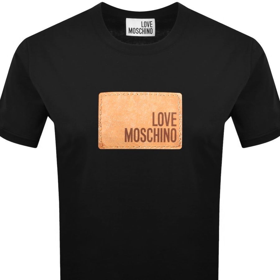 Image number 2 for Moschino Graphic T Shirt Black