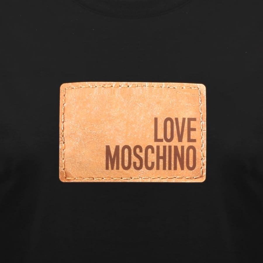 Image number 3 for Moschino Graphic T Shirt Black