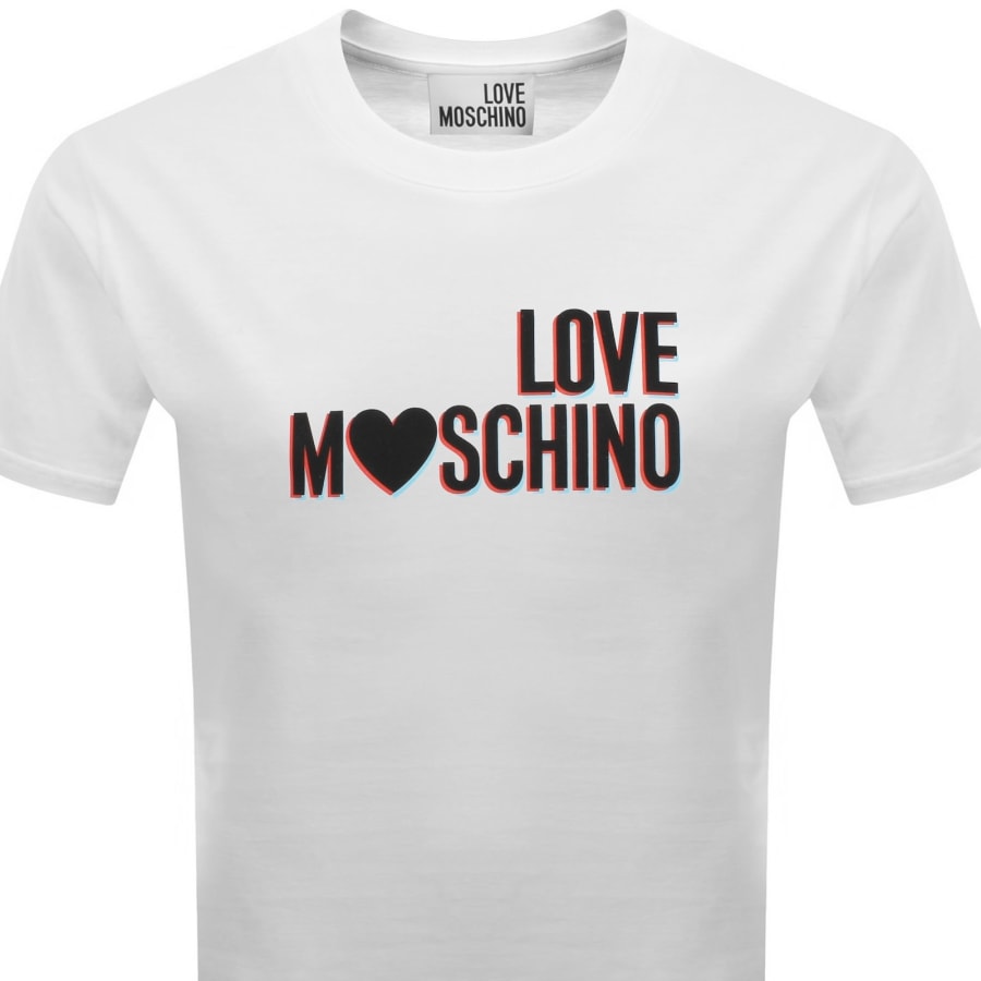 Image number 2 for Moschino Graphic T Shirt White