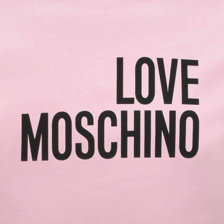 Image number 3 for Moschino Graphic T Shirt Pink