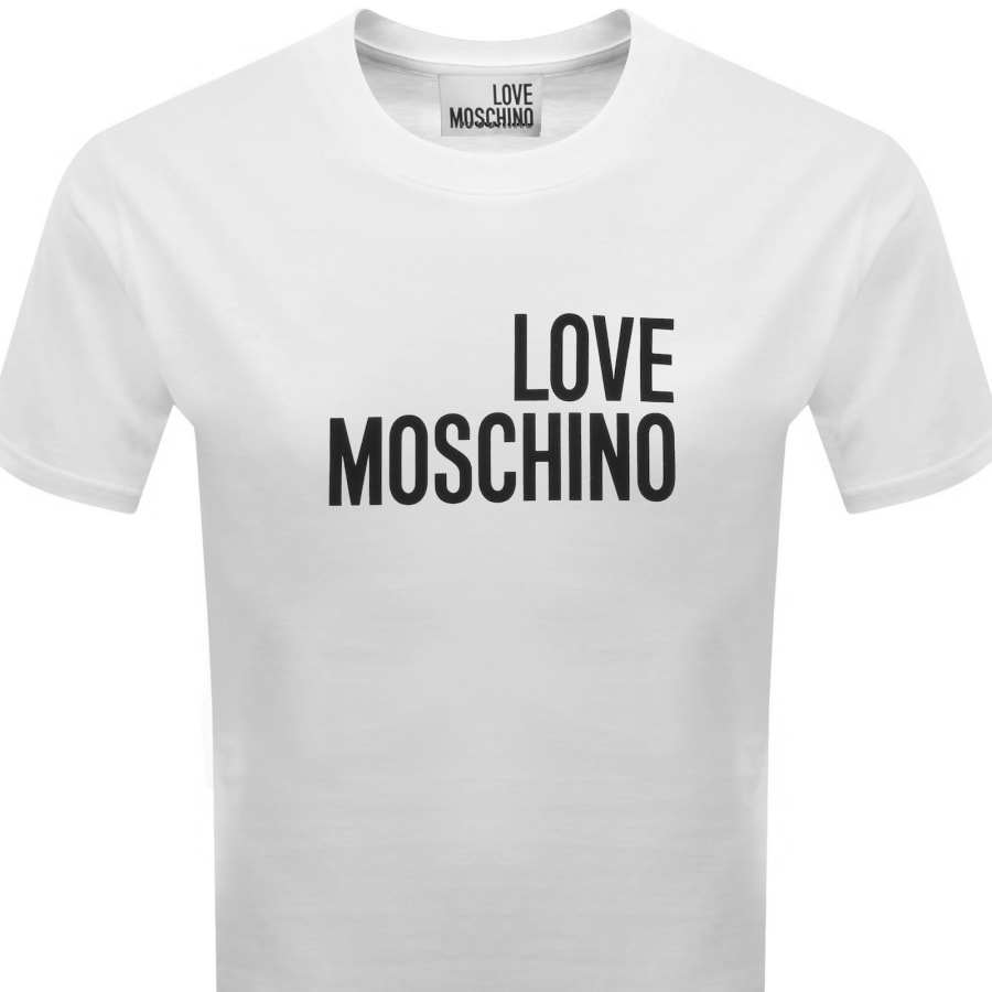 Image number 2 for Moschino Graphic T Shirt White