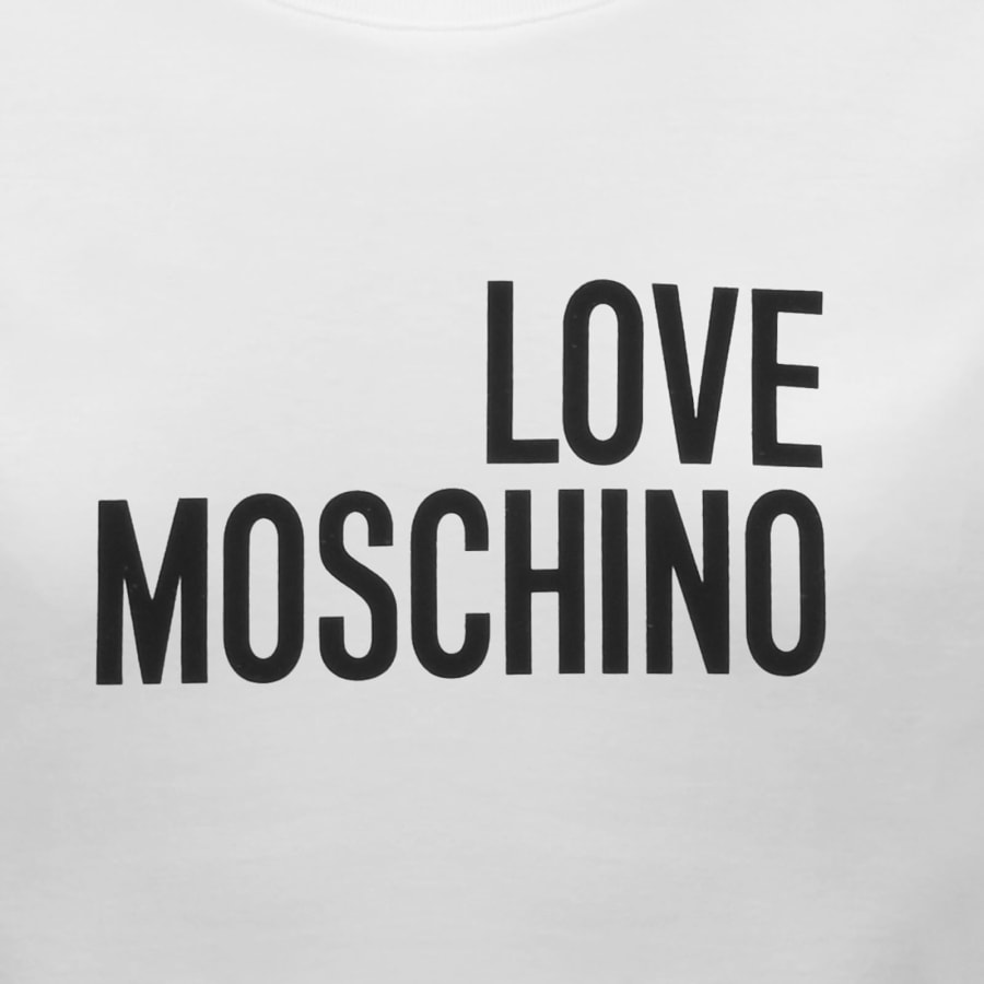 Image number 3 for Moschino Graphic T Shirt White