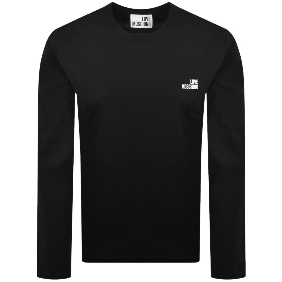 Image number 1 for Moschino Long Sleeve T Shirt Black