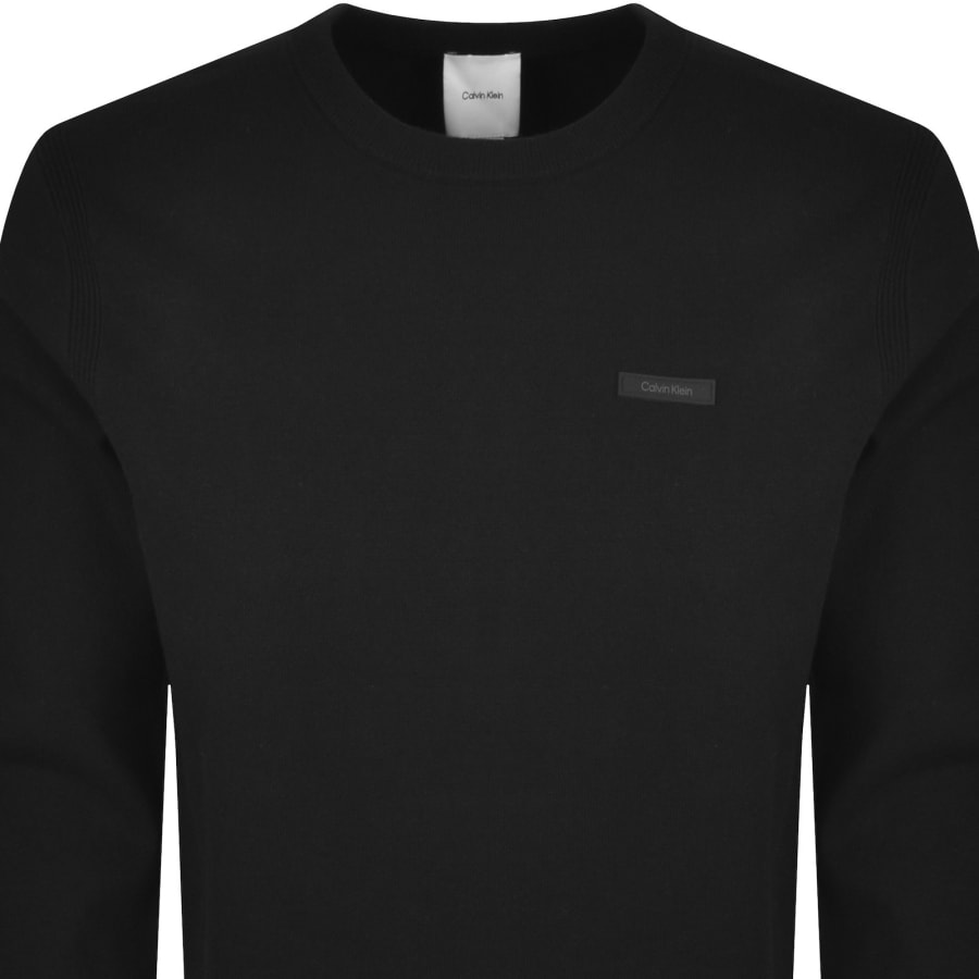 Image number 2 for Calvin Klein Crew Neck Jumper Black