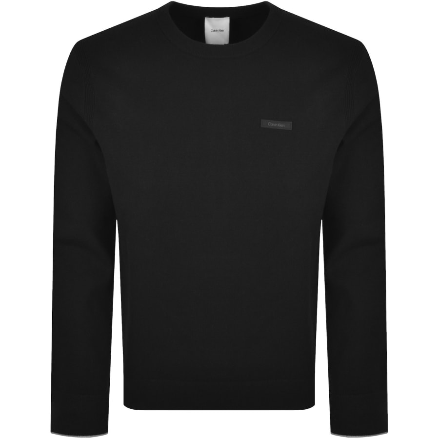 Image number 1 for Calvin Klein Crew Neck Jumper Black