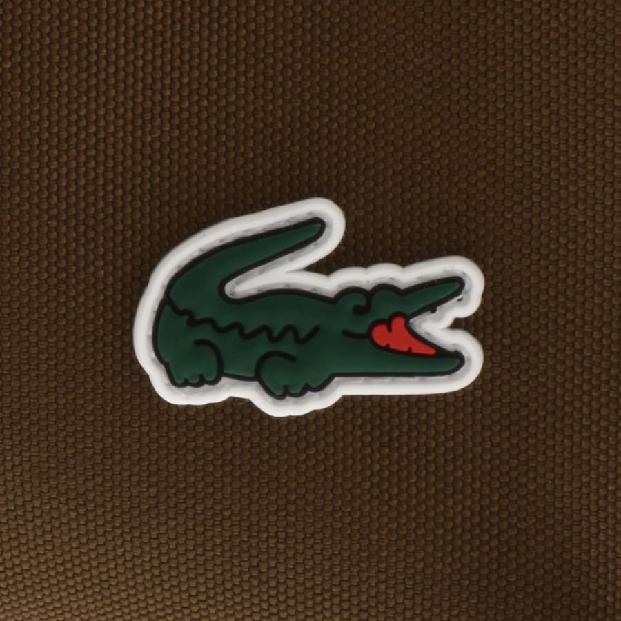 Image number 3 for Lacoste Logo Backpack Brown