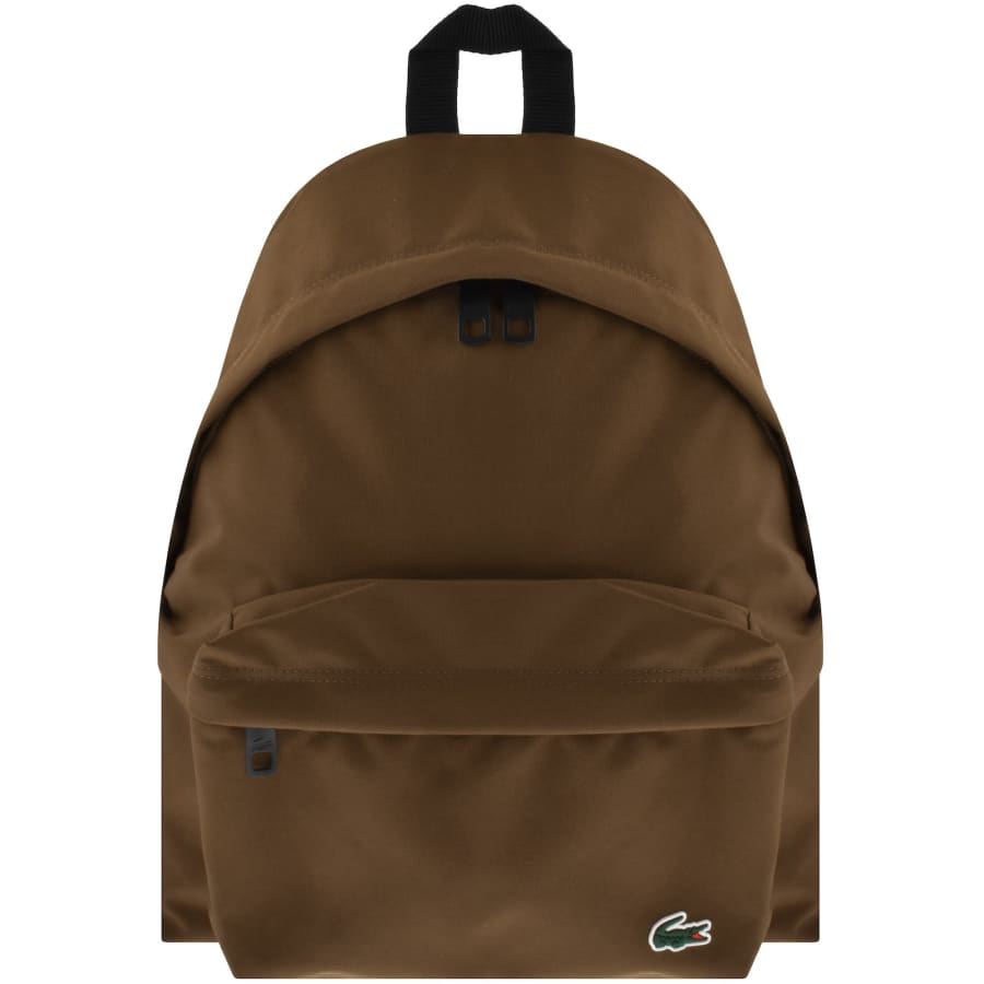 Image number 1 for Lacoste Logo Backpack Brown