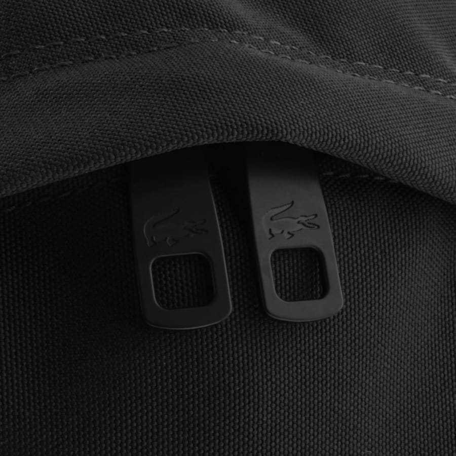 Image number 4 for Lacoste Logo Backpack Black