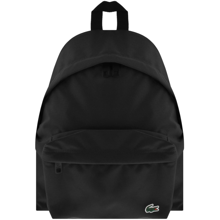 Image number 1 for Lacoste Logo Backpack Black