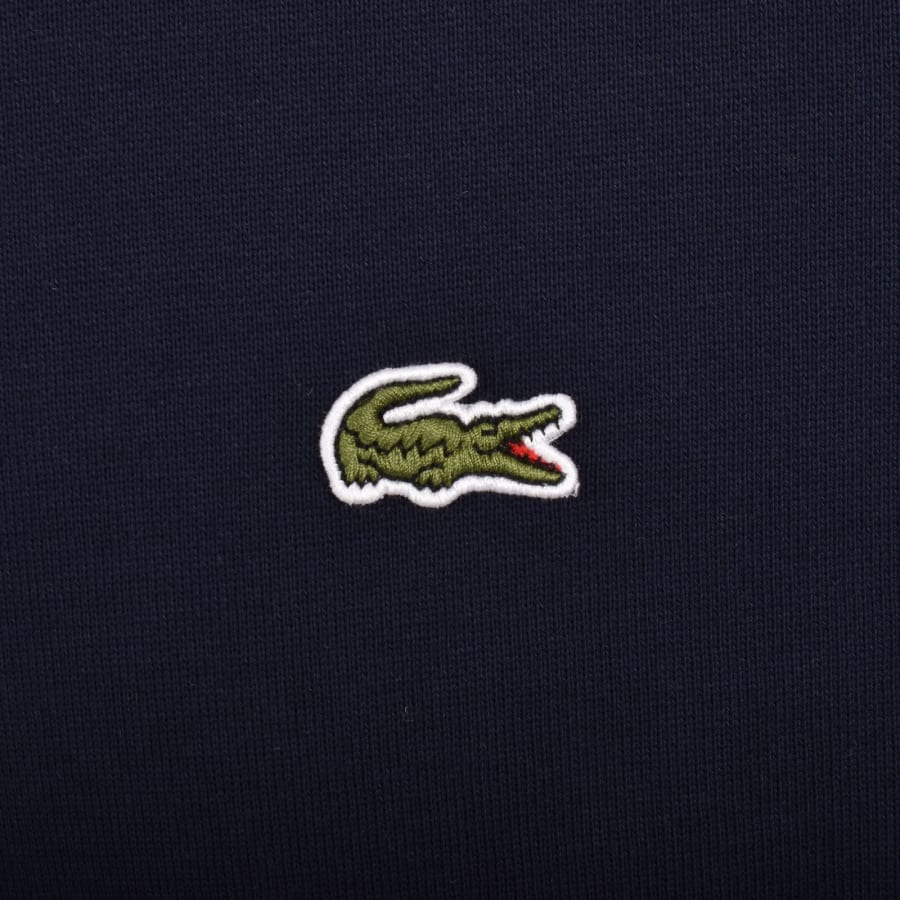 Image number 3 for Lacoste Crew Neck Sweatshirt Navy