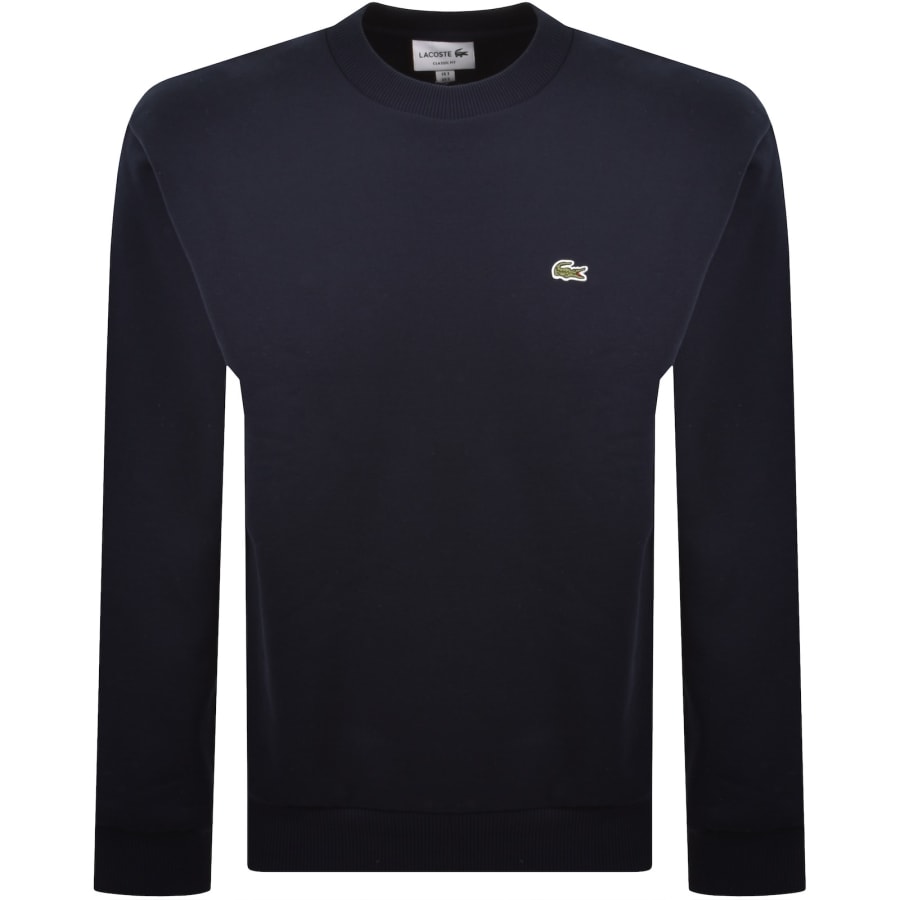 Image number 1 for Lacoste Crew Neck Sweatshirt Navy