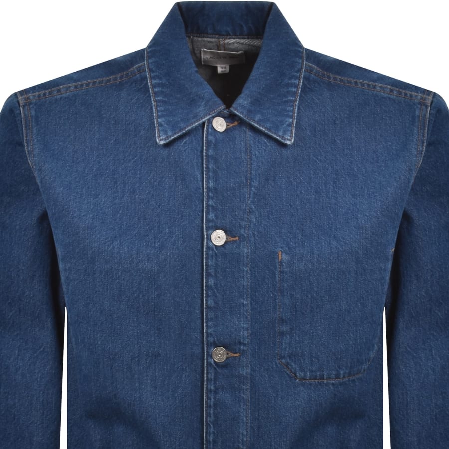 Image number 2 for Lacoste Denim Overshirt Blue