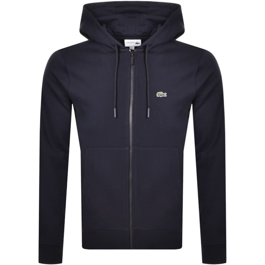 Image number 1 for Lacoste Full Zip Hoodie Navy